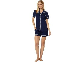 (取寄) エルエルビーン レディース スーパー ソフト シュリンク-フリー ショーツ セット L.L.Bean women L.L.Bean Super Soft Shrink-Free Shorts Set Bright Navy