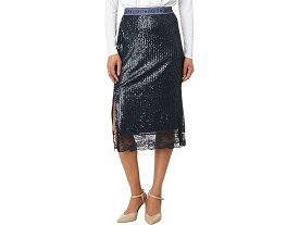 (取寄) ラッキーブランド レディース シークイン レース ミディ スカート Lucky Brand women Lucky Brand Sequin Lace Midi Skirt Dark Navy