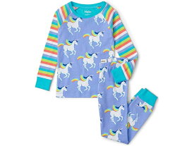 (取寄) ハットレイ キッズ ガールズ ギャロッピング ユニコーン ラグラン パジャマ セット (トドラー/リトル キッズ/ビッグ キッズ) Hatley Kids girls Hatley Kids Galloping Unicorn Raglan Pajama Set (Toddler/Little Kids/Big Kids) Blue