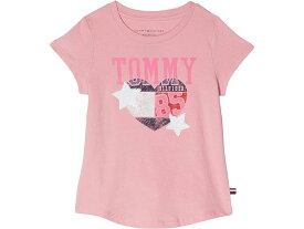 (取寄) トミーヒルフィガー キッズ ガールズ トミー ハート スター シークイン ティー (ビッグ キッズ) Tommy Hilfiger Kids girls Tommy Hilfiger Kids Tommy Heart Star Sequin Tee (Big Kids) Sea Pink