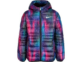 (取寄) ナイキ キッズ ガールズ ジャスト ドゥ イット プリンテッド パファー ジャケット (リトル キッズ) Nike Kids girls Nike Kids Just Do It Printed Puffer Jacket (Little Kids) Black