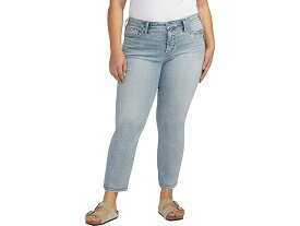 (取寄) シルバー ジーンズ レディース プラス サイズ モースト ウォンテッド ミッドライズ アンクル ジーンズ W63424ECF139 Silver Jeans Co. women Silver Jeans Co. Plus Size Most Wanted Mid-Rise Ankle Jeans W63424ECF139 Indigo