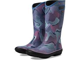 (取寄) ボグス レディース レインブーツ - アブストラクト シェイプス Bogs women Bogs Rainboot - Abstract Shapes Sky Blue Multi