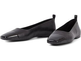 (取寄) バガボンド シューメーカーズ レディース デリア レザー トゥ キャップ フラッツ Vagabond Shoemakers women Vagabond Shoemakers Delia Leather Toe Cap Flats Black