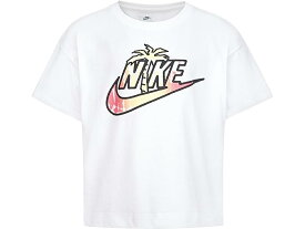 (取寄) ナイキ キッズ ガールズ ファッション クラブ ボクシー T-シャツ (トドラー/リトル キッズ) Nike Kids girls Nike Kids Fashion Club Boxy T-Shirt (Toddler/Little Kids) White