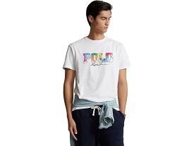 (取寄) ラルフローレン メンズ クラシック フィット ロゴ ジャージ T-シャツ Polo Ralph Lauren men Polo Ralph Lauren Classic Fit Logo Jersey T-Shirt White