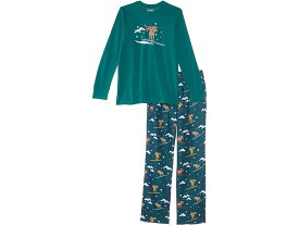 (取寄) エルエルビーン キッズ フランネル パジャマ (ビッグ キッズ) L.L.Bean kids L.L.Bean Flannel Pajamas (Big Kids) Emerald Spruce Moose