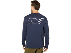 (取寄) ヴィンヤードヴァインズ メンズ ロング スリーブ ビンテージ ホエール ポケット T-シャツ Vineyard Vines men Vineyard Vines Long Sleeve Vintage Whale Pocket T-Shirt Blue Blazer