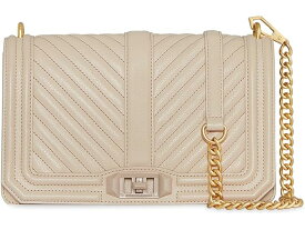 (取寄) レベッカミンコフ レディース シェブロン キルテッド ラブ クロスボディ Rebecca Minkoff women Rebecca Minkoff Chevron Quilted Love Crossbody Stone