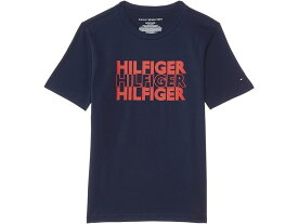 (取寄) トミーヒルフィガー キッズ ボーイズ トリプル ショート スリーブ T-シャツ (ビッグ キッズ) Tommy Hilfiger Kids boys Tommy Hilfiger Kids Triple Short Sleeve T-Shirt (Big Kids) Navy Blazer