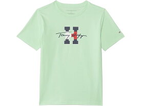(取寄) トミーヒルフィガー キッズ ボーイズ スクリプト H ショート スリーブ T-シャツ (リトル キッズ) Tommy Hilfiger Kids boys Tommy Hilfiger Kids Script H Short Sleeve T-Shirt (Little Kids) Green Ash