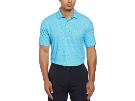 (取寄) キャロウェイ メンズ オール-オーバー ミクロ フローラル プリント ポロ Callaway men Callaway All-Over Micro Floral Print Polo River Blue