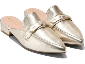 (取寄) コールハーン レディース パイパー ボウ ミュール Cole Haan women Cole Haan Piper Bow Mule Soft Gold Leather