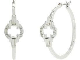 (取寄) ローレン ラルフローレン レディース 30 ウム フープ イヤリングス LAUREN Ralph Lauren women LAUREN Ralph Lauren 30 mm Hoop Earrings Silver/Crystal