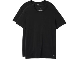 (取寄) ナイキ メンズ オール デイ コットン ストレッチ ショート スリーブ クルー ネック 2-パック Nike men All Day Cotton Stretch Short Sleeve Crew Neck 2-Pack Black