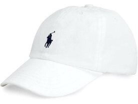(取寄) ラルフローレン キッズ ボーイズ コットン チノ ベースボール キャップ (ビッグ キッズ) Polo Ralph Lauren Kids boys Cotton Chino Baseball Cap (Big Kids) White