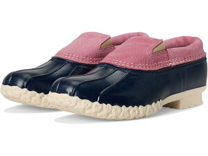 (���) �G���G���r�[�� ���f�B�[�X ���o�[ ���b�N �X���b�v �I�� L.L.Bean women Rubber Moc Slip On Field Rose/Bright Navy/Natural