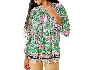 (���) �����[ �s�����b�c�@�[ ���f�B�[�X �}�����[�i �����O �X���[�u �g�D�j Lilly Pulitzer women Marilina Long Sleeve Tuni Conch Shell Pink
