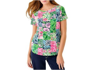 (���) �����[ �s�����b�c�@�[ ���f�B�[�X �L�[ �E�F�X�g �g�b�v Lilly Pulitzer women Key West Top Party Punch Patch