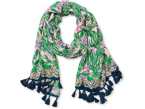(���) �����[ �s�����b�c�@�[ ���f�B�[�X ���]�[�g �X�J�[�t Lilly Pulitzer women Resort Scarf Conch Shell Pink Roaring With Joy Engineered