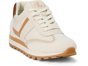 (���) ���[���� �����t���[���� ���f�B�[�X �_�j�[ �X�j�[�J�[ Lauren Ralph Lauren women Dani Sneakers Soft white/Clubhouse Cream/Explorer Sand/Buff/Deep Saddle Tan