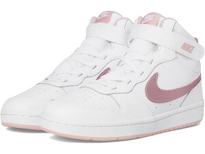 (���) �i�C�L �L�b�Y �L�b�Y �R�[�g �{���[ �~�b�h 2 (���g�� �L�b�h) Nike Kids kids Court Borough Mid 2 (Little Kid) White/Pink Glaze