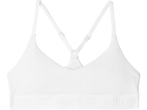 (���) �i�C�L �L�b�Y �K�[���Y �h���C-�t�B�b�g �C���f�B �u�� (���g�� �L�b�h/�r�b�O �L�b�h) Nike Kids girls Dri-FIT Indy Bra (Little Kid/Big Kid) White/White