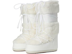 (���) ���[���u�[�c ���f�B�[�X �A�C�R�� �t�H�[ �t�@�[ MOON BOOT women Icon Faux Fur White