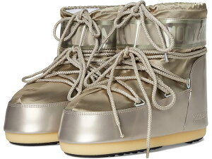 (���) ���[���u�[�c ���f�B�[�X �A�C�R�� ���E �O�����X MOON BOOT women Icon Low Glance Platinum