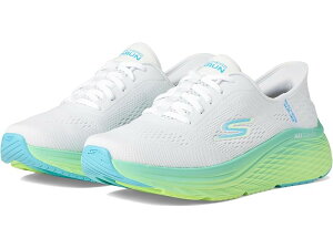 (���) �X�P�b�`���[�Y ���f�B�[�X �}�b�N�X �N�b�V���j�j�O �G���[�g 2.0 �\���C�X �n���Y �t���[ �X���b�v�C���Y SKECHERS women Max Cushioning Elite 2.0 Solace Hands Free Slip-Ins White/Blue