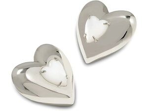 (���) �P���h���X�R�b�g ���f�B�[�X �T�V�� �n�[�g �X�^�b�Y �C�������O�X Kendra Scott women Sasha Heart Stud Earrings Silver Freshwater Cultured Pearl