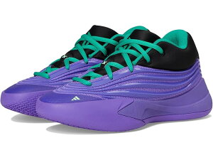 (���) �A�f�B�_�X �L�b�Y �L�b�Y �f�C�� X �o�X�P�b�g�{�[�� �V���[�Y (�r�b�O �L�b�h) adidas Kids kids Dame X Basketball Shoes (Big Kid) Purple Rush/Black/Court Green