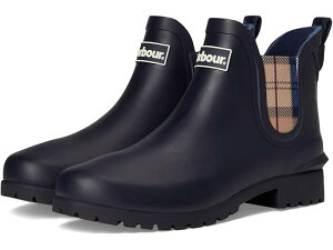 (���) �o�u�A�[ ���f�B�[�X �E�B���g�� �`�F���V�[ �E�F���[ Barbour women Wilton Chelsea Welly Navy/Hessian