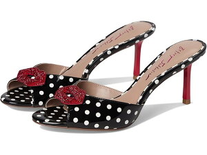 (���) �u���[ �o�C �x�b�c�B�W�����\�� ���f�B�[�X �L���V�f�B Blue by Betsey Johnson women Casidy White Black Polka Dot