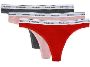 (���) �J���o���N���C�� �A���_�[�E�F�A ���f�B�[�X ���_�� ���S �g���O 3-�p�b�N Calvin Klein Underwear women Modern Logo Thong 3-Pack Charcoal Grey/Adreniline Rush/Subdued