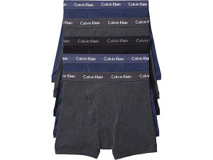 (���) �J���o���N���C�� �A���_�[�E�F�A �����Y �R�b�g�� �N���V�b�N�X 5 �p�b�N �{�N�T�[ �u���[�t Calvin Klein Underwear men Cotton Classics 5 pack Boxer Brief Black/Charcoal Heather/Blue Shadow