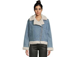 (���) ���[�o�C�X ���f�B�[�X �f�j�� ���g �W���P�b�g �E�B�Y �V�F���p ���C�j���O Levi's women Denim Moto Jacket With Sherpa Lining Medium Wash
