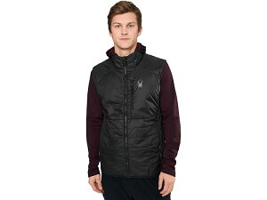 (���) �X�p�C�_�[ �����Y �O���Z�[�h �n�C�u���b�g �x�X�g Spyder men Glissade Hybrid Vest Black
