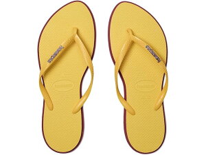 (���) �n���C�A�i�X ���f�B�[�X �X���� �|�C���g �T���_�� Havaianas women Slim Point Sandals Amarant/Caja Yellow