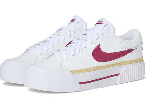(���) �i�C�L ���f�B�[�X �R�[�g ���K�V�[ ���t�g Nike women Court Legacy Lift White/Sweet Beet/Team Gold