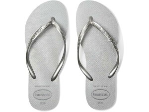 (���) �n���C�A�i�X ���f�B�[�X �X���� �O���X �T���_�� Havaianas women Slim Gloss Sandals Grey/Ice Grey