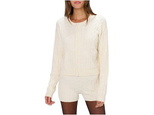 (���) �V���E �~�[ ���A ���[���[ ���f�B�[�X �X���[ �I�� �J�[�f�B�K�� Show Me Your Mumu women Throw On Cardigan Snow Cable Knit