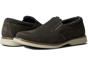 (���) �i�� �u�b�V�� �����Y �I�b�g�[ �v���[�� �g�D �X���b�|�� Nunn Bush men Otto Plain Toe Slip-On Gray