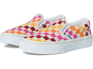 (���) �o���Y �L�b�Y �L�b�Y �N���V�b�N �X���b�|�� (���g�� �L�b�h) Vans Kids kids Classic Slip-On (Little Kid) Retro Rainbow Checkerboard