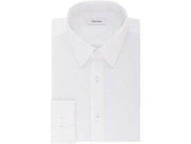 (取寄) カルバンクライン メンズ メンズ ドレス シャツ レギュラー フィット ノン アイロン ストレッチ ソリッド Calvin Klein men Calvin Klein Men's Dress Shirt Regular Fit Non Iron Stretch Solid White