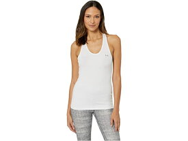 (取寄) アンダーアーマー レディース Ua ヒートギア アーマー レーザー タンク Under Armour women UA HeatGear Armour Racer Tank White/Metallic Silver