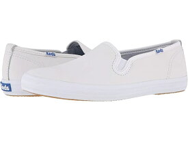 (取寄) ケッズ レディース チャンピオン-レザー スリップ-オン Keds women Keds Champion-Leather Slip-On White Leather