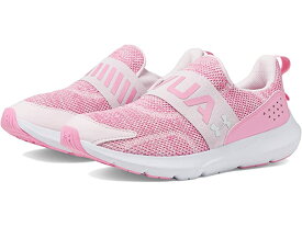 (取寄) アンダーアーマー シューズ キッズ サージ 3 スリッポン Under Armour Kids girls Surge 3 Slip-On (Big Kid) Prime Pink/Flamingo/Metallic Silver