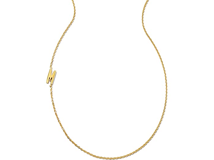 オリジナル (取寄) ケンドラスコット レディース レター インライン イニシャル ネックレス Kendra Scott women Kendra Scott Letter Inline Initial Necklace 18K Gold Vermeil M