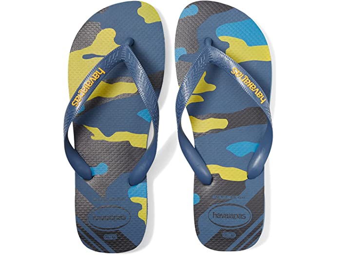 (取寄) ハワイアナス メンズ トップ カモ フリップ フロップ サンダル Havaianas men Havaianas Top Camo Flip Flop Sandal Indigo Blue